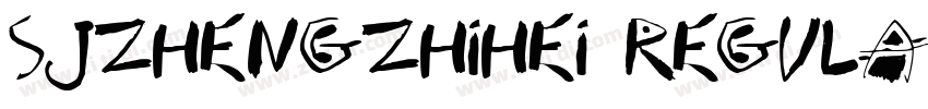 SJzhengzhihei regula字体转换